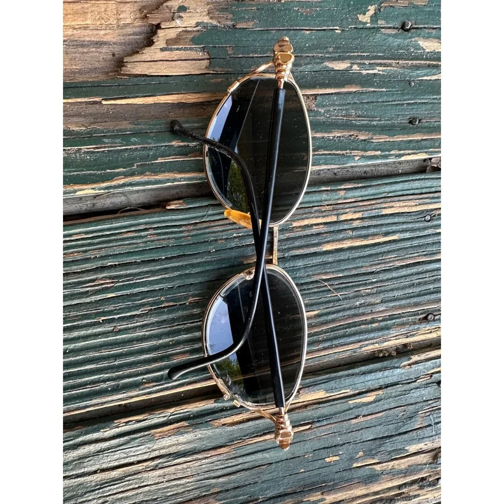 Christian Dior vtg Sunglasses Gold Tone CD 3525 94N Austria Damaged For Parts - Picture 2 of 9